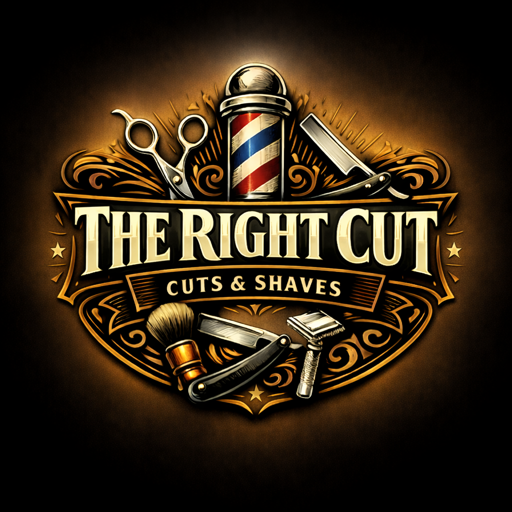 The Right Cut Barber logo